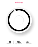 Lentilles Mislens Circle White Manson Cosplay