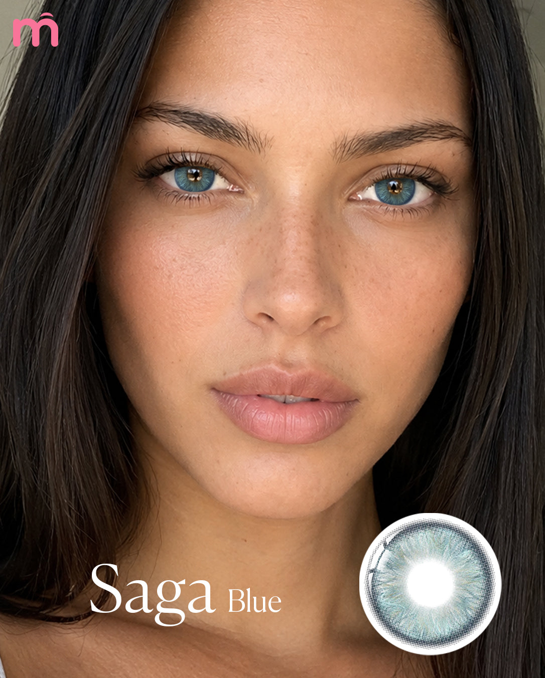 Test de lentilles de contact marron mislens