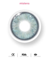 Test de lentilles de contact marron mislens