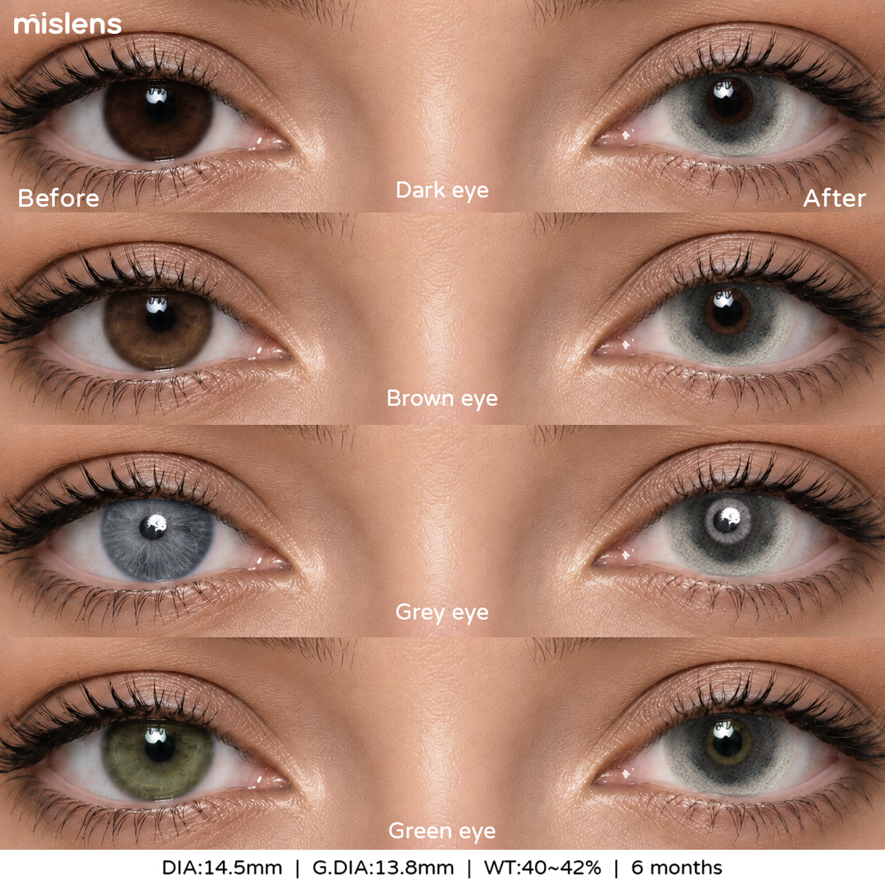 Mislens Hollow Gaze Gray