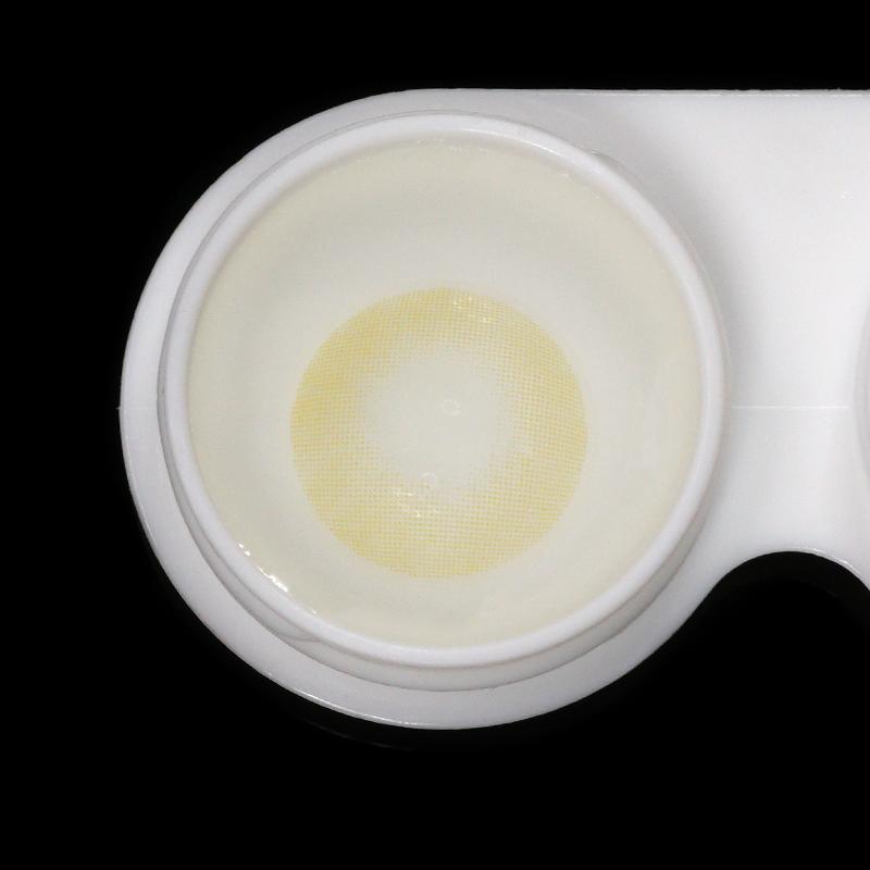 【LENSPOEM】Polar Lights Yellow Green Prescription Colored Contact Lenses