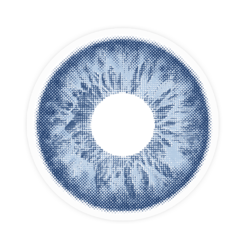 Lens-poem Cocktail Blue Margarita Colored Contact Lenses