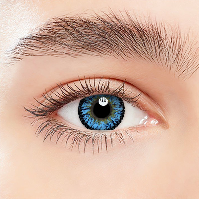 Lens-poem Iceball Blue Colored Contact Lenses