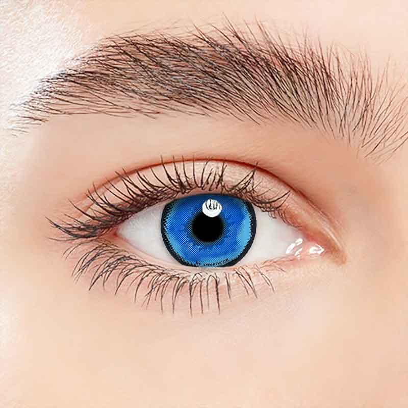 Lens-poem Platonic Blue Contact Lenses