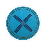 Lens-poem Button Eye Blue Colored Contact Lenses