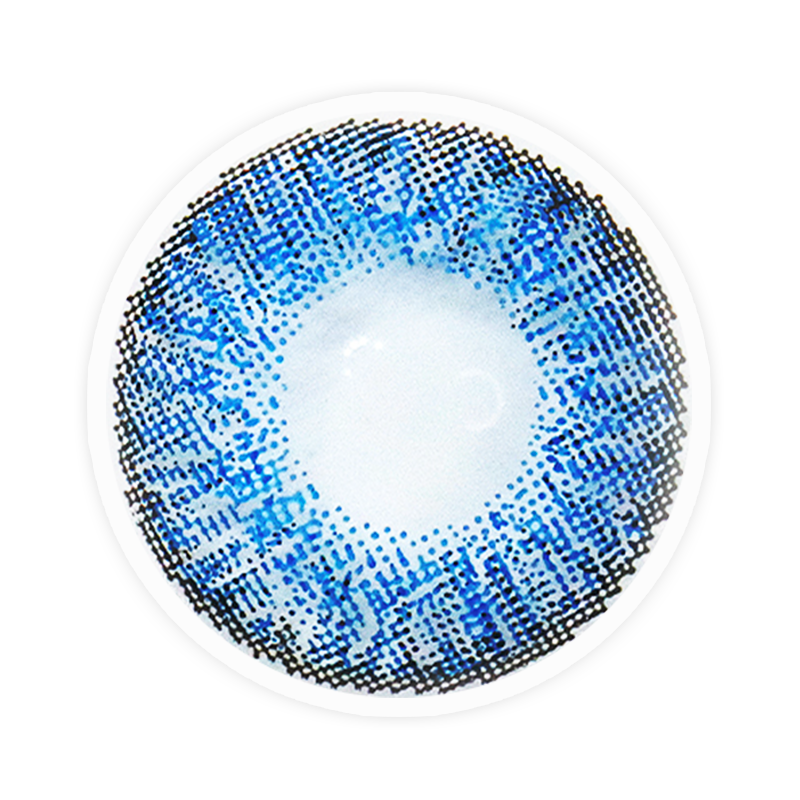 Lens-poem Three Tone Plus Brilliant Blue Contact Lenses