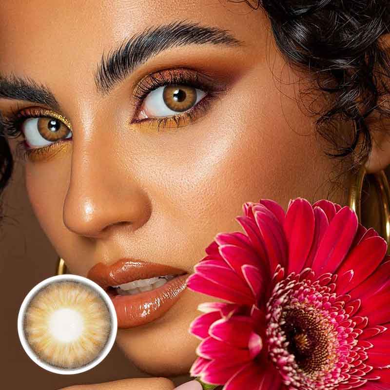 Lens-poem Kanami Brown Colored Contact Lenses