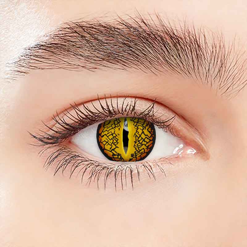 Lens-poem Lizard Eye Brown Contact Lenses