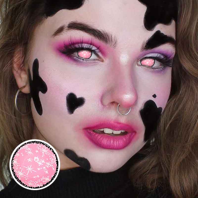 Lens-poem Starry Sky Coral Contact Lenses