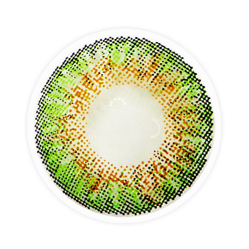 Lens-poem Three Tone Plus Green Contact Lenses