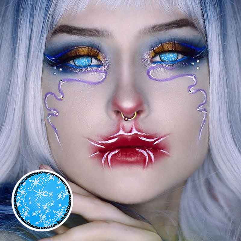 Lens-poem Starry Sky Glaciar Contact Lenses