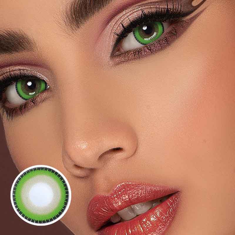 Lens-poem Yummy Green Colored Contact Lenses