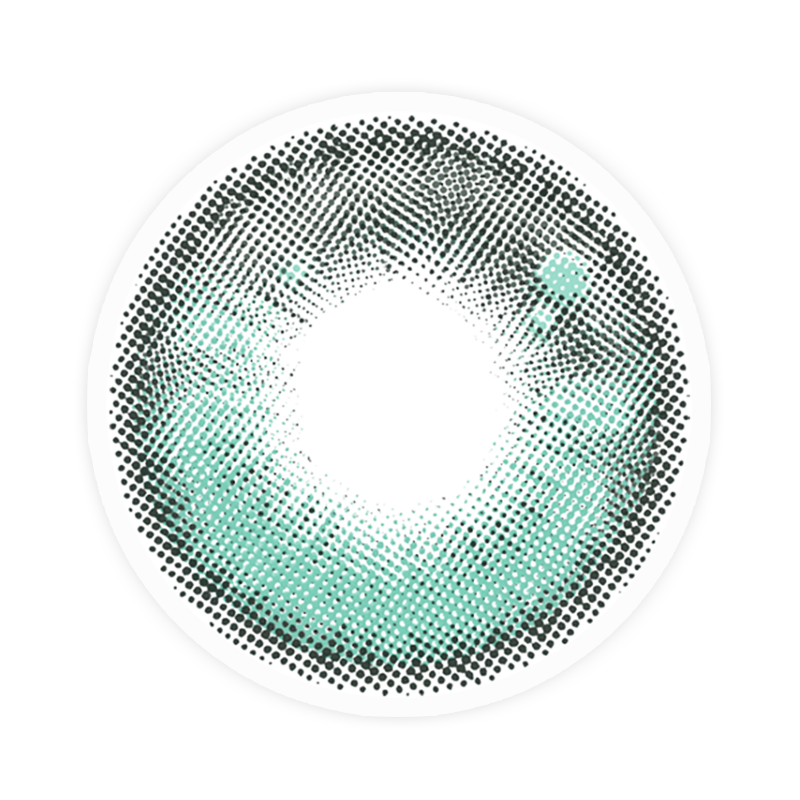 Lens-poem Girl Tears Green Colored Contact Lenses