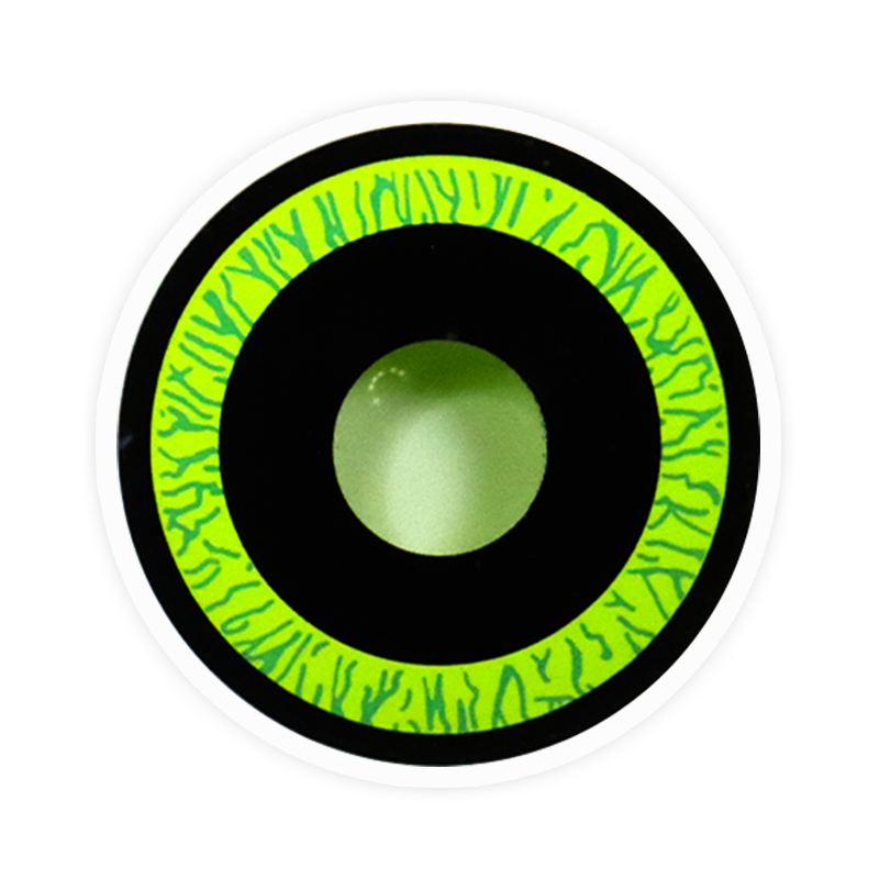 Lens-poem Nebulos Green Colored Contact Lenses