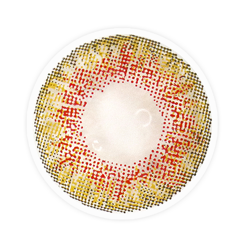 Lens-poem Three Tone Plus Honey Contact Lenses