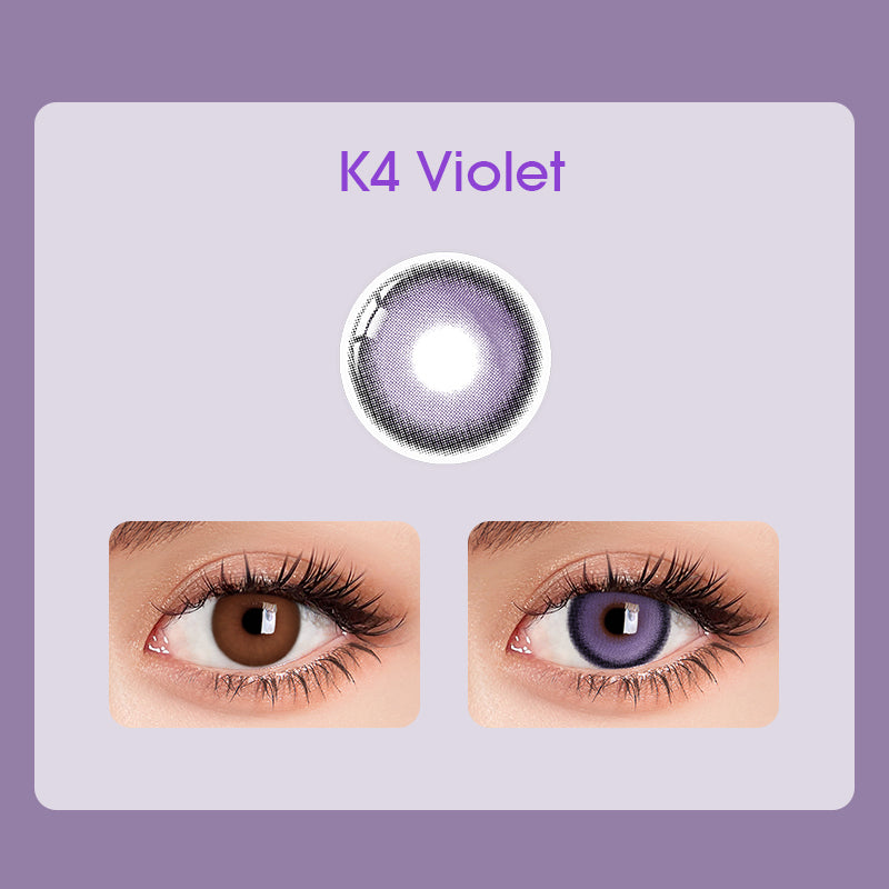 Lens-poem K4 Violet Colored Contact Lenses