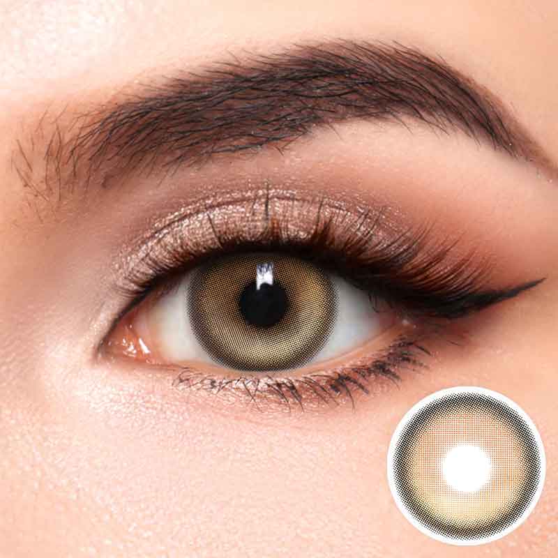 Lens-poem K4 Brown Colored Contact Lenses