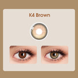 Lens-poem K4 Brown Colored Contact Lenses