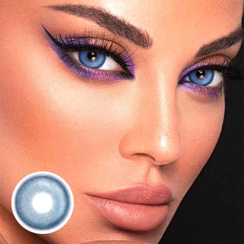 Lens-poem K4 Blue Colored Contact Lenses