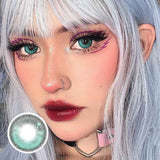 Lens-poem Girl Tears Green Colored Contact Lenses