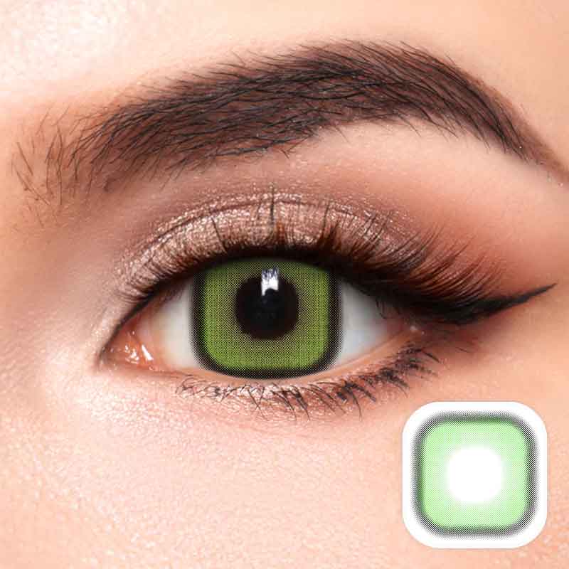 Lens-poem Square Mint Sugar Colored Contact Lenses