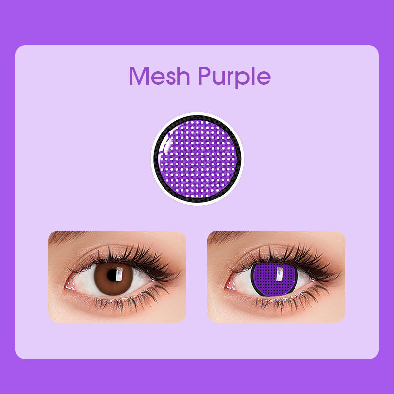 Lens-poem Mesh Purple Contact Lenses