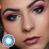 Lens-poem Three Tone Plus Brilliant Blue Contact Lenses