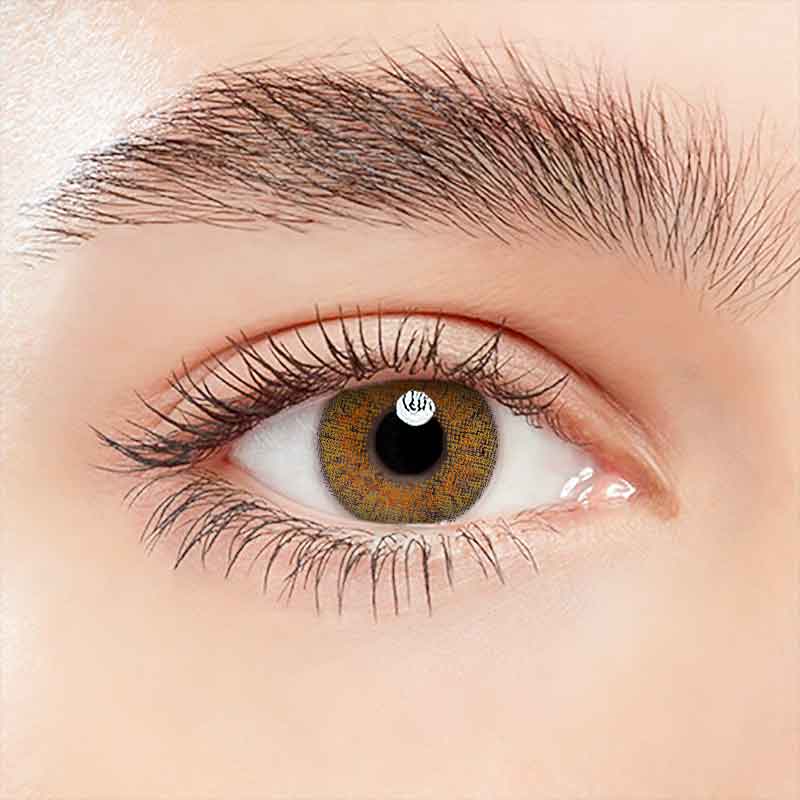 Lens-poem Three Tone Plus Hazel Contact Lenses
