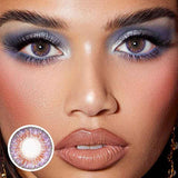 Lens-poem Three Tone Plus Amethyst Contact Lenses