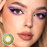 Lens-poem Three Tone Plus Green Contact Lenses