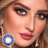 Lens-poem Three Tone Plus Blue Contact Lenses