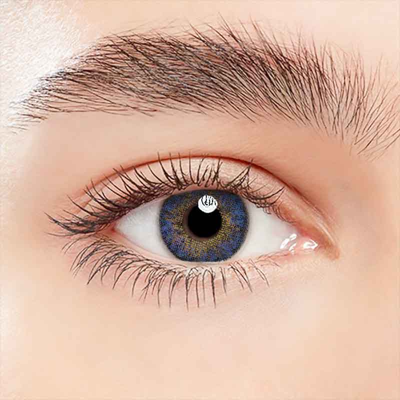 Lens-poem Three Tone Plus Blue Contact Lenses
