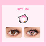 Lens-poem Kitty Pink Colored Contact Lenses