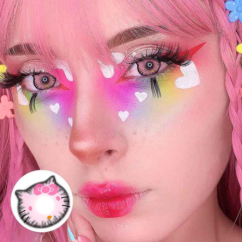 Lens-poem Kitty Pink Colored Contact Lenses