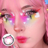 Lens-poem Kitty Pink Colored Contact Lenses