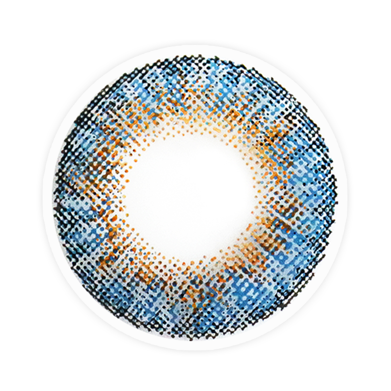 Lens-poem Three Tone Plus Ocean Blue Contact Lenses