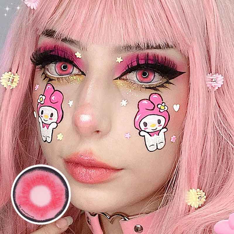 Lens-poem Platonic Pink Contact Lenses