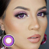 Lens-poem Iceball Purple Colored Contact Lenses