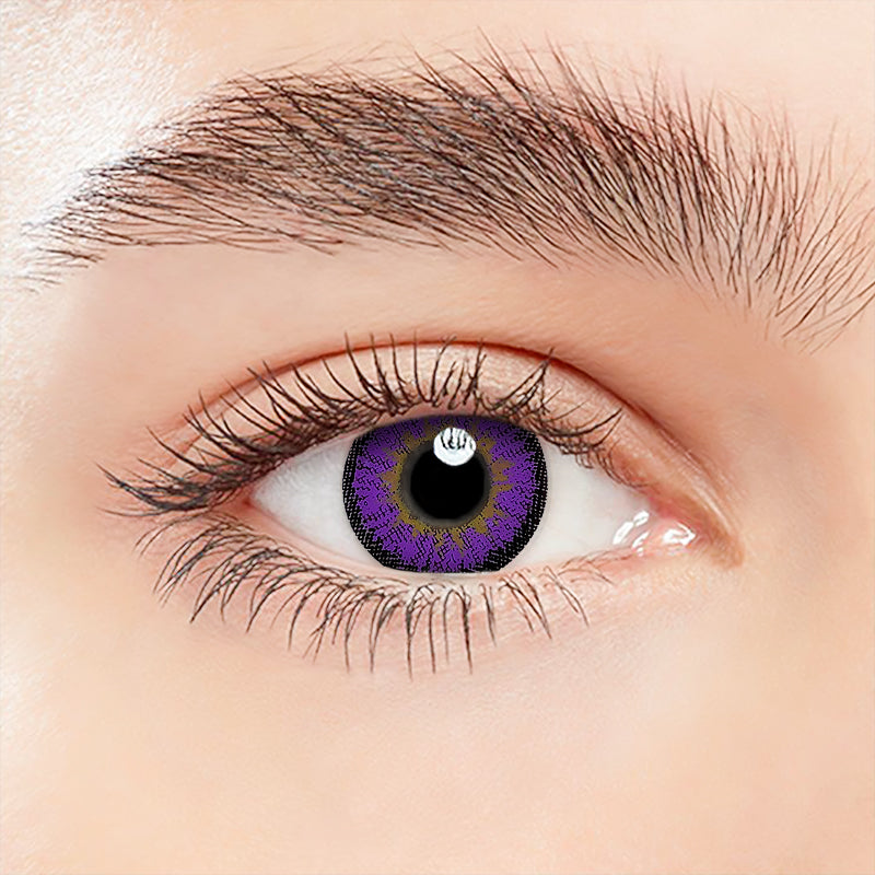 Lens-poem Iceball Purple Colored Contact Lenses