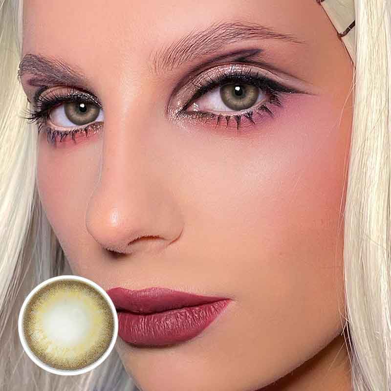 Lens-poem Angeltouch Rich Girl Brown Colored Contact Lenses
