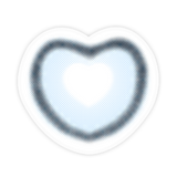 Lens-poem Heart Eyes Blue Colored Contact Lenses