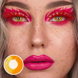 Lens-poem Anime Brown Colored Contact Lenses