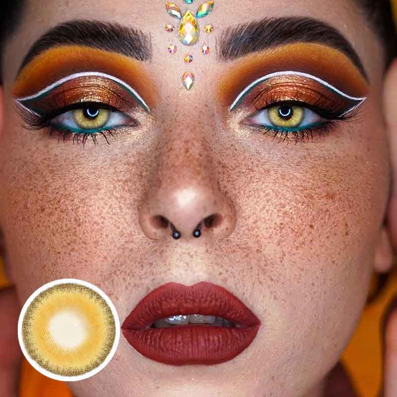 Lens-poem La Girl Brown Colored Contact Lenses