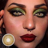 Lens-poem New York Pro Brown Colored Contact Lenses