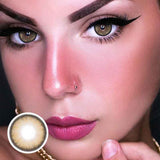 Lens-poem Mirage Brown Colored Contact Lenses