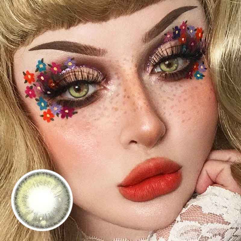 Lens-poem Girl Tears Brown Colored Contact Lenses