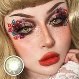 Lens-poem Girl Tears Brown Colored Contact Lenses