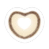 Lens-poem Heart Eyes Brown Colored Contact Lenses