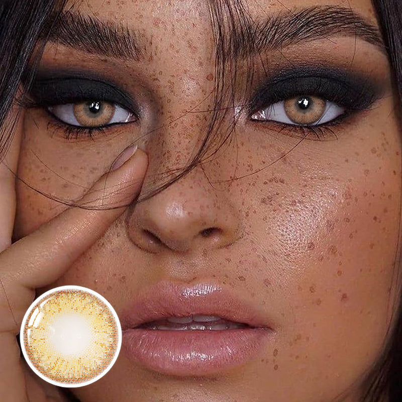 【U.S Warehouse】Lens-poem Wildcat Brown Colored Contact Lenses