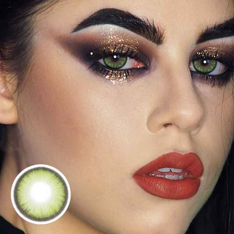 Lens-poem Mirage Green Colored Contact Lenses